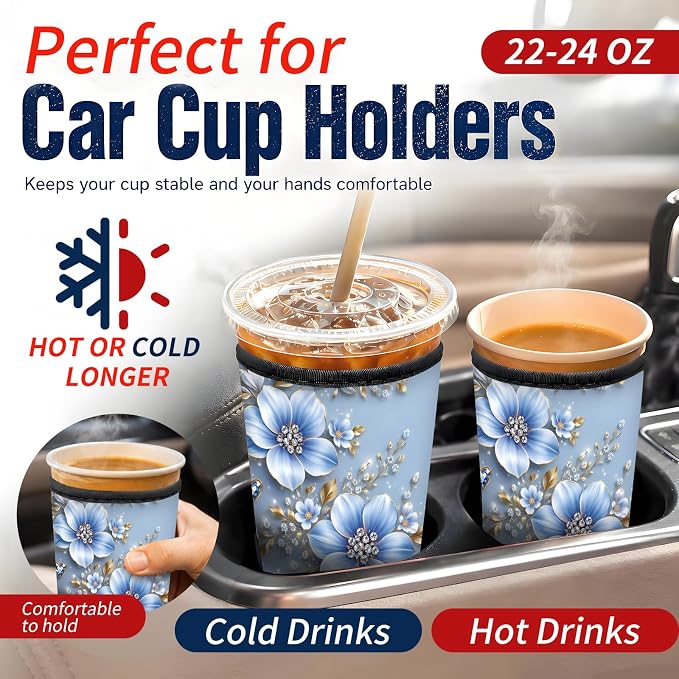 Reusable Neoprene Coffee Sleeve - Image 3