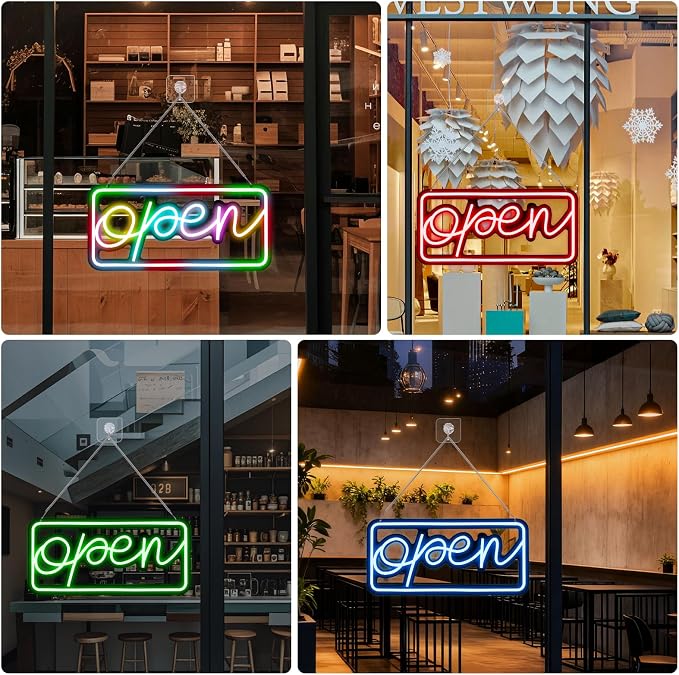 Led Open Signs for Business, Colorful and High Brightness LED And Remote Control - Image 2