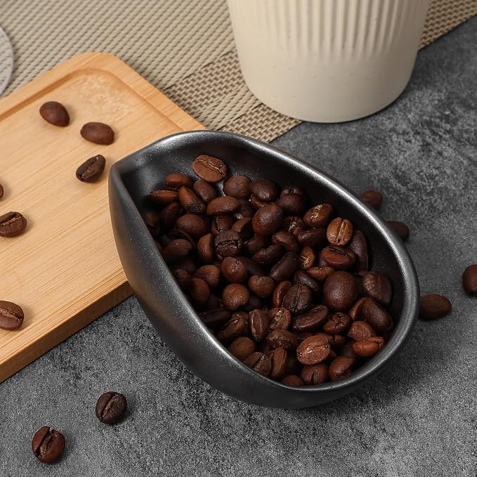 Coffee Bean Dosing Cup Ceramic Single Dosing Tray Espresso Bean Weighing Bowls - Image 7