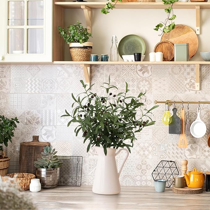 Leftover 6PCS 38 Inch Faux Olive Branches - Image 4