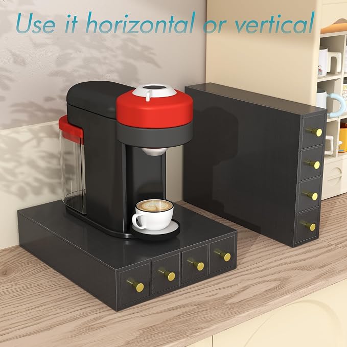 Suli Coffee Pod Holder, 52 Pods Large Capacity, 4-Tier Coffee Pod Organizer - Image 4
