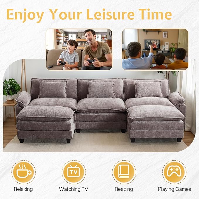 Modular Sectional Sofa, Cloud Couch - Image 6