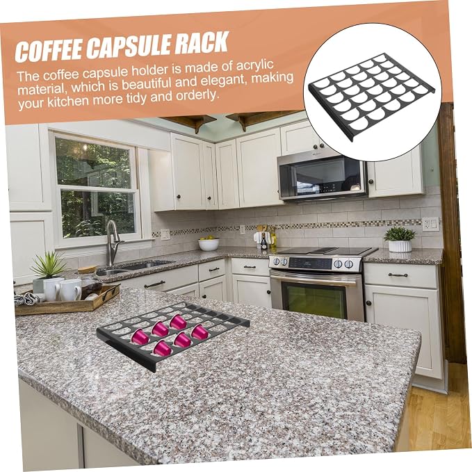 ORFOFE 30grids Coffee Capsule Storage Rack Acrylic Organizer - Image 9