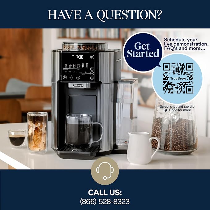 De'Longhi True Brew Drip Coffee Maker, Built in Grinder, Single Serve, 8 oz to - Image 10
