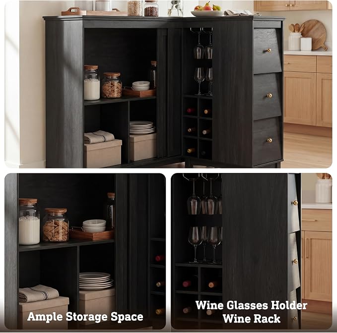 STO'SENSE Corner Bar Cabinet - Image 7
