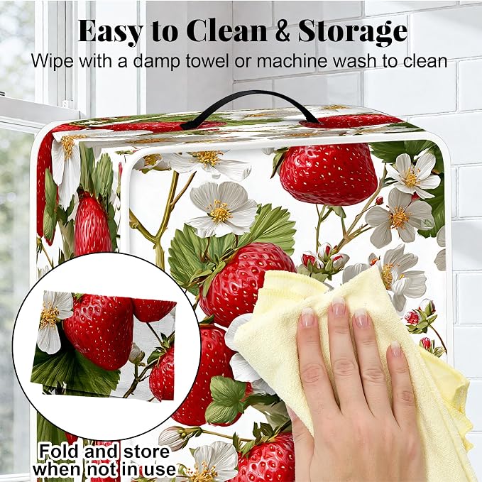 BVBOX Coffee Maker Cover, Durable Dustproof Lightweight Polyester Cotton Blend - Image 6