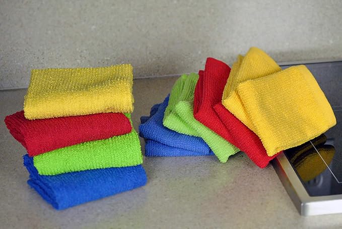 DII 5048 Barmop Dishtowels/Dishcloths, Dishtowel & Dishcloth S/8, 8 Piece - Image 3