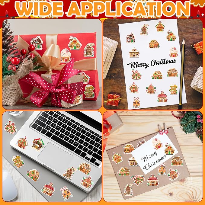 Haooryx Gingerbread House Sticker Rolls - Image 7