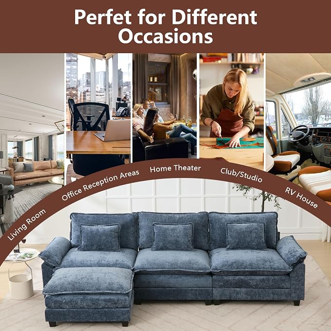 Modular Sectional Sofa, Cloud Couch - Image 8