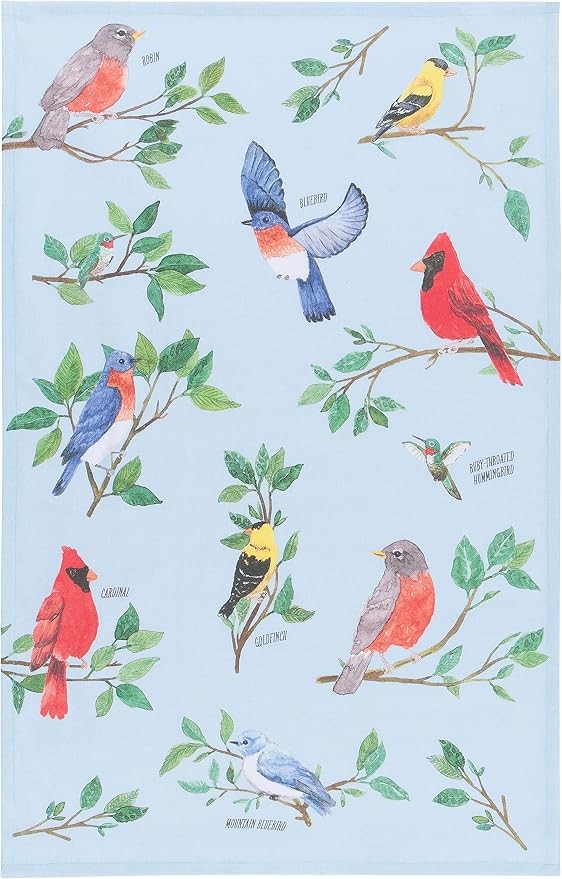 Now Designs Birdsong Printed Kitchen Towel, 18x28 inches by NowDesigns