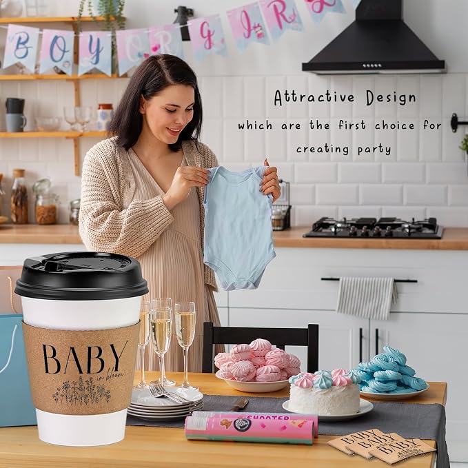 20 Counts A Baby Is Brewing, Coffee Cup Sleeves - Image 4