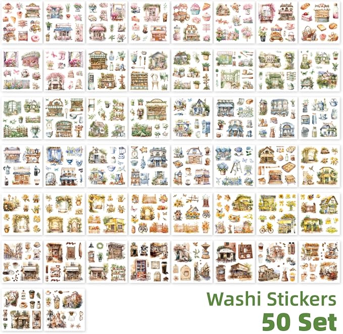 Beautiful Garden Theme Sticker Scrapbooking Supplies - Image 3