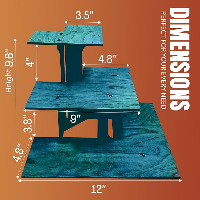 3-Tier Corner Retail Table Display Stand - Image 4