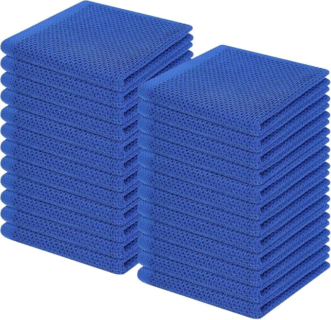 Homaxy 100% Cotton Waffle Weave Kitchen Dish Cloths, Ultra Soft Absorbent Quick by Homaxy
