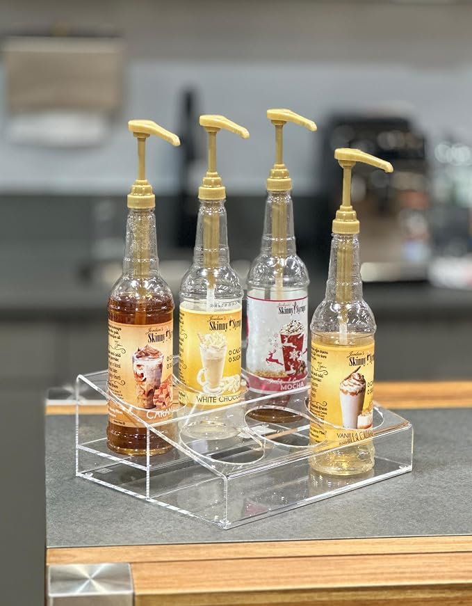 Designstyles Acrylic Coffee Syrup Organizer Rack by Designstyles