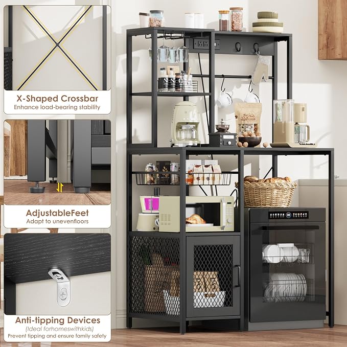 GarveeHome Kitchen Bakers Rack - Image 6