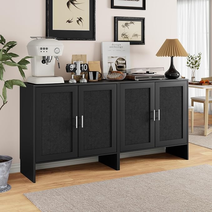 DHZ 63” Buffet Cabinet Set of 2, Accent Cabinet - Image 7
