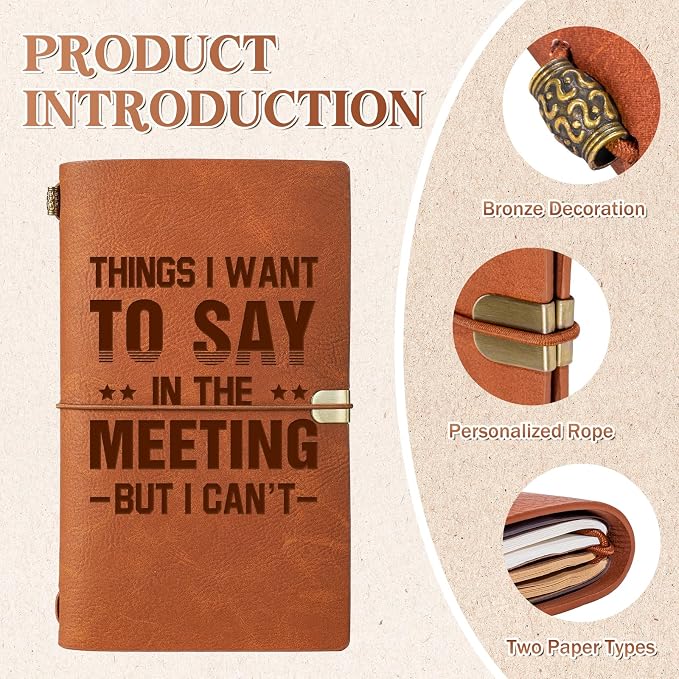 Funny Office Gifts for Boss Coworkers Staff Employees Men Woman, Leather Work - Image 4
