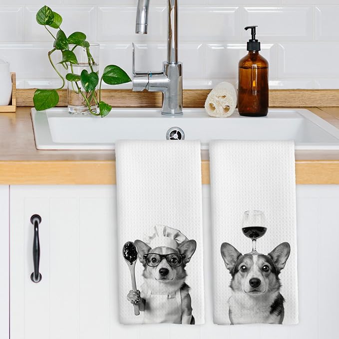 Funny Corgi Hand Towels, Corgi Gifts - Image 3
