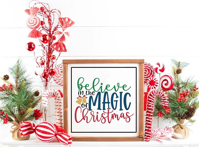 JAJADO Silk Screen Christmas Quotes Reusable Self-Adhesive Stencil - Image 6