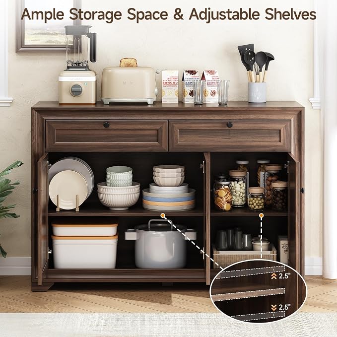 ONBRILL 48 Inches Sideboard Buffet Cabinet - Image 4
