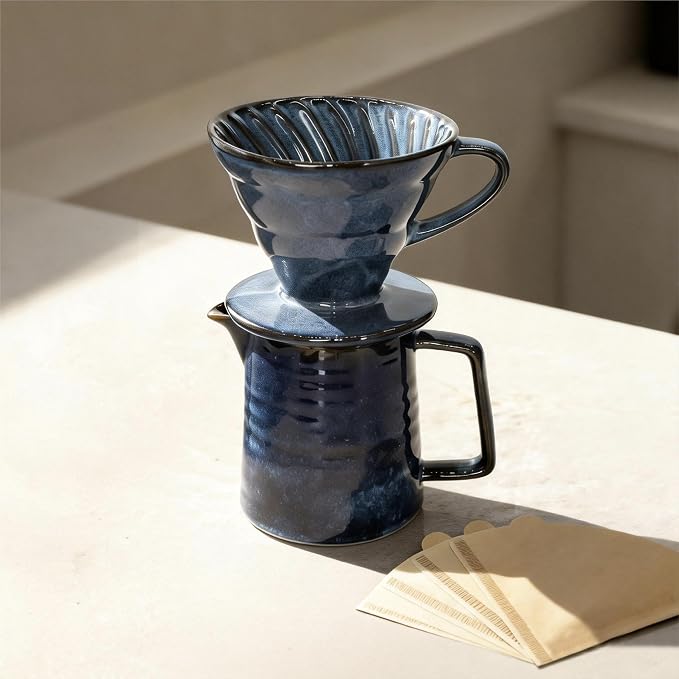 Vintage Ceramic Pour Over Coffee Maker by Unknown