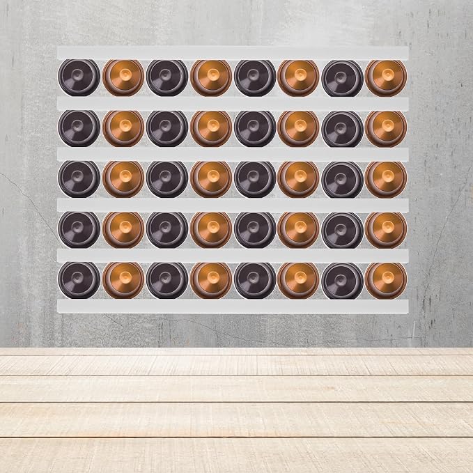 6pcs Plastic Coffee Capsules Storage Rack Heavy Duty Coffee Pod Holder - Image 5