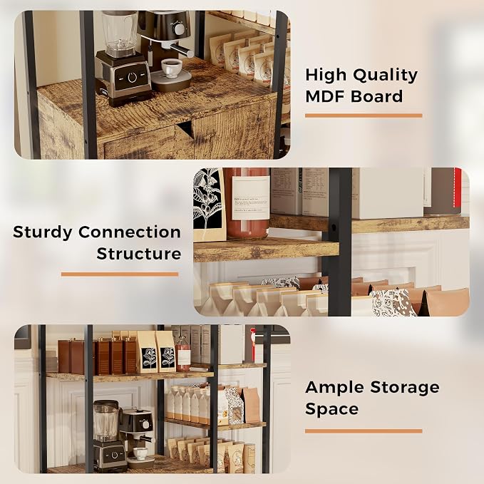 Garvee Mini Coffee Bar Cabinet - Image 3