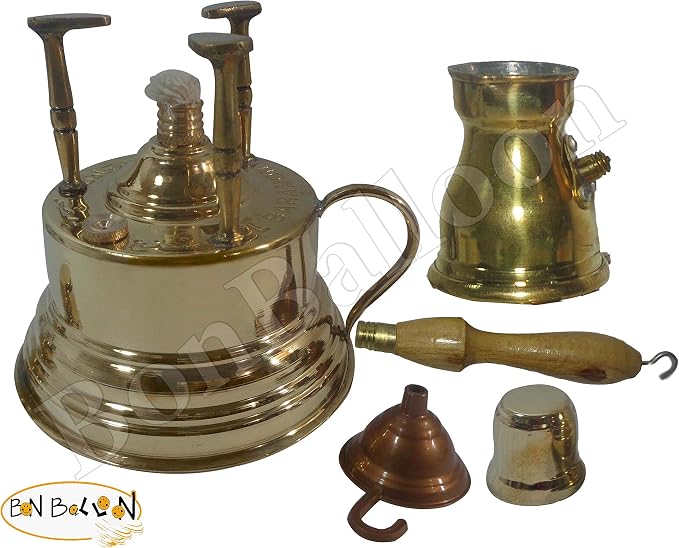 Al Bramony Brass Greek Turkish Coffee Maker Burner Table Top Tabletop - Image 7