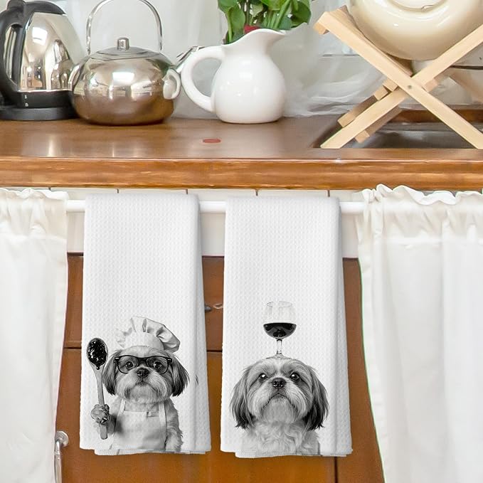 Funny Shih Tzu Hand Towels, Shih Tzu Gifts - Image 2