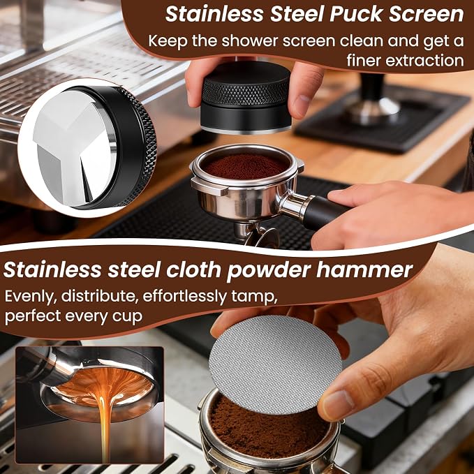 9 Pack Espresso Tamper Station&Coffee Distributor Tamper&Espresso WDT - Image 5