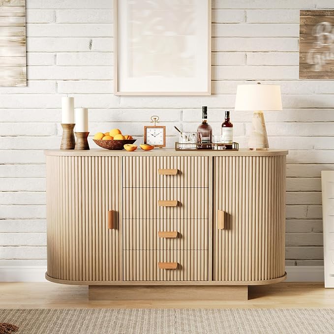 47" Fluted Sideboard Buffet Cabinet - Image 8
