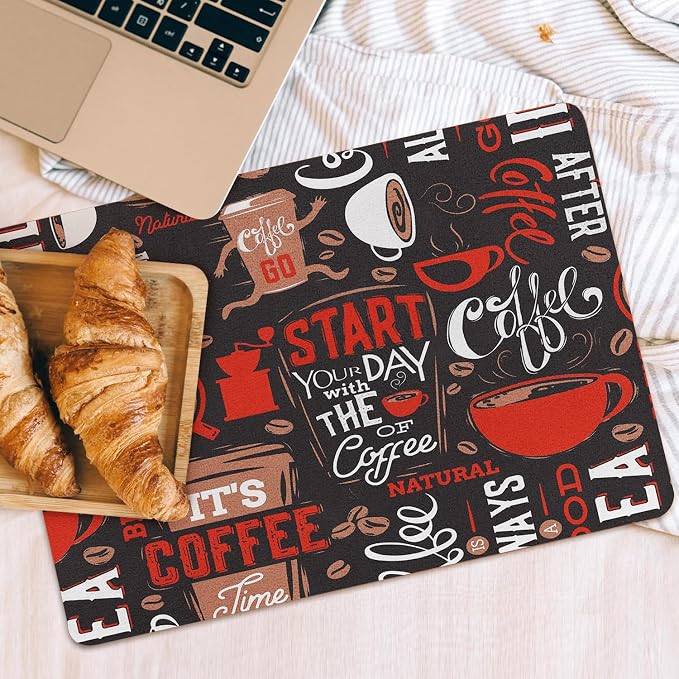Coffee Bar Mat Rubber Dish Drying Mat - Image 3