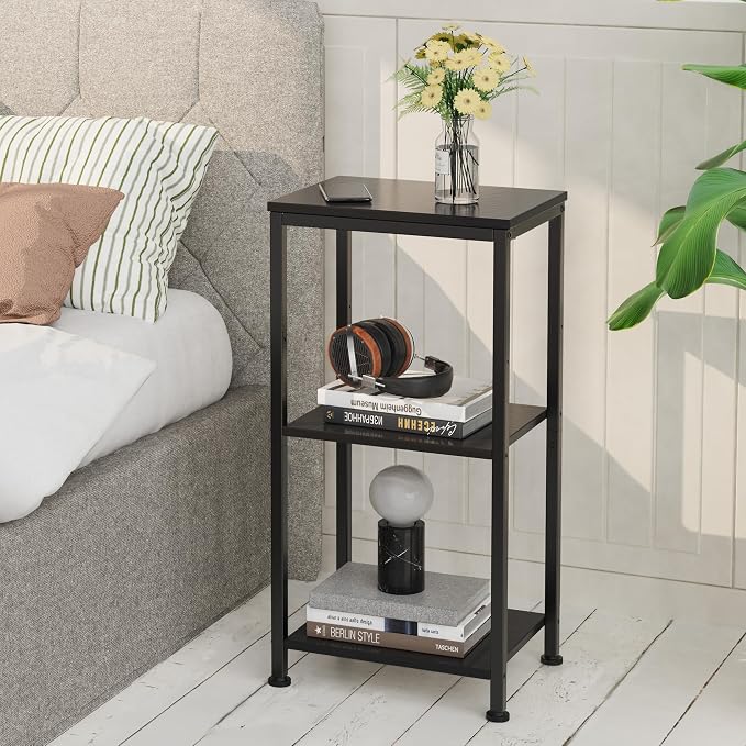 3 -Tier End Table, Tall Nightstand - Image 5