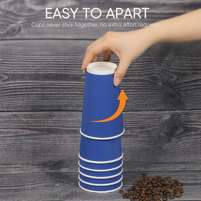 100 Pack 16 oz Disposable Coffee Cups - Image 6