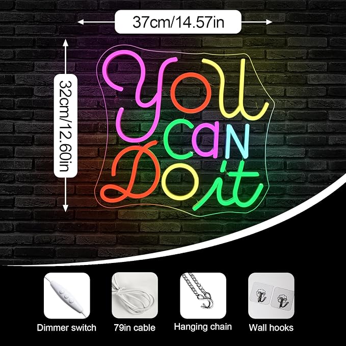 You Can Do It Neon Sign Dimmable LED Neon Signs - Image 3