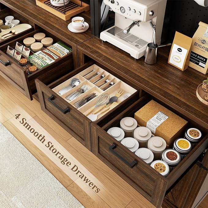 Unikito 71" Tall Kitchen Pantry Storage Cabinet - Image 4