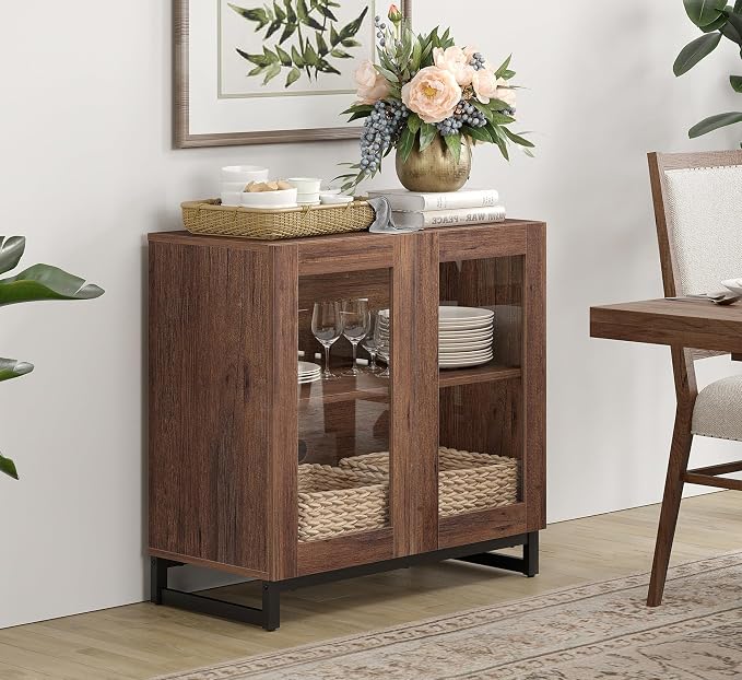 WAMPAT Sideboard Buffet Cabinets, Modern Credenza Sideboard by WAMPAT
