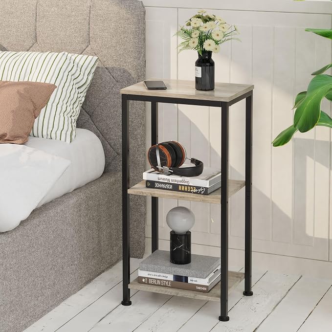 3 -Tier End Table, Tall Nightstand - Image 6