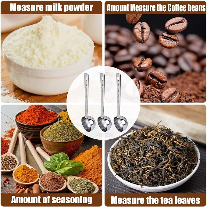 AUEAR, 5 Pack Coffee Measuring Scoop 304 Stainless Steel Spoon 1 Tablespoon - Image 5