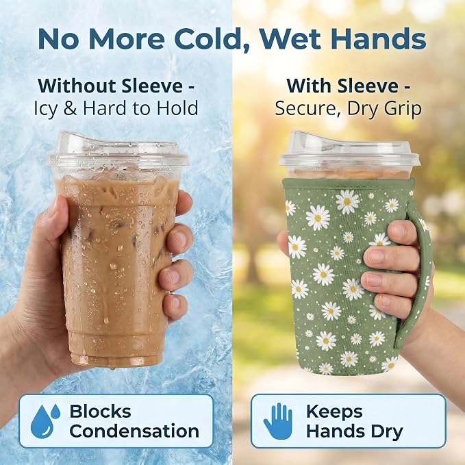Artsocket 3 Pack Reusable Iced Coffee Sleeve - Image 3