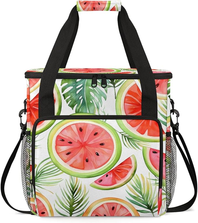 Summer Cartoon Fruit Watermelon Coffee Maker Carring Bag, Large Insulated by Home