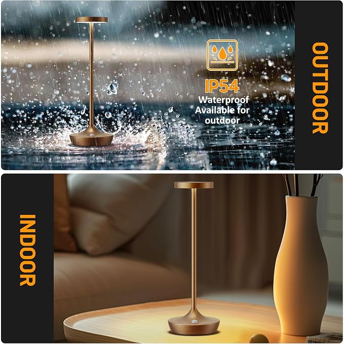 Rechargeable Cordless Table Lamps, 6000mAh Portable LED light, Battery Operated - Image 3