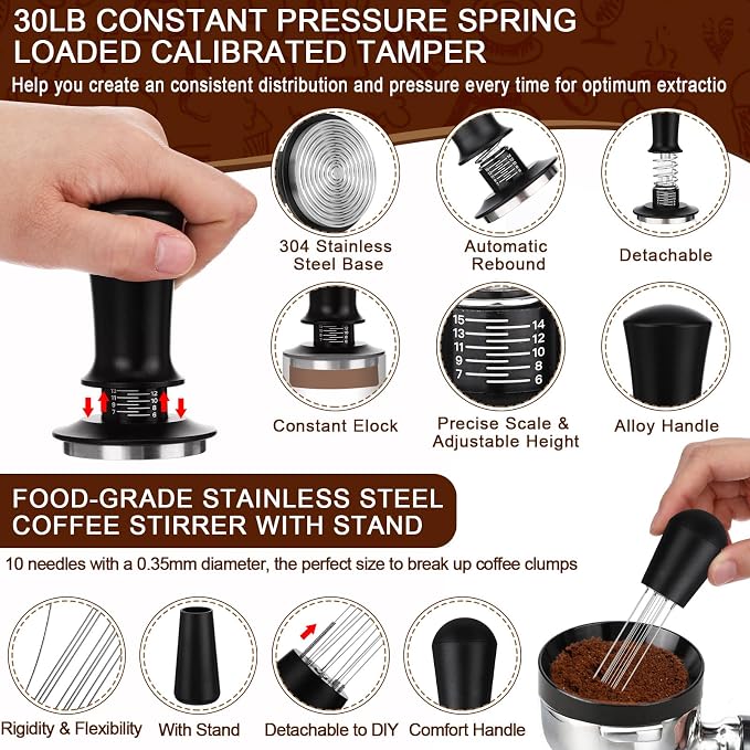 7 Pcs 51mm Espresso Accessories Kit - Image 3