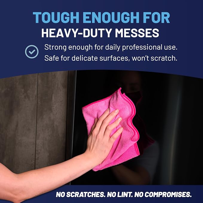 MW Pro Microfiber Cleaning Cloth |Pink - Image 6