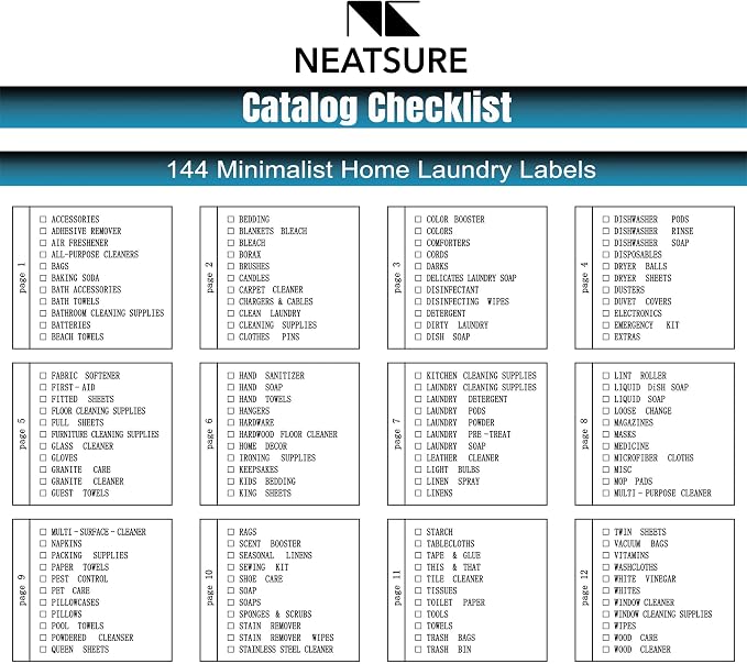 Neatsure 144 Minimalist Laundry Labels - Image 6
