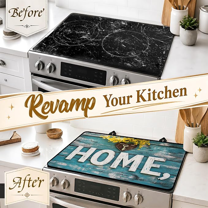 Multi-Design Stove Top Cover for Glass/Electric Stoves, 3-in-1 Counter - Image 4
