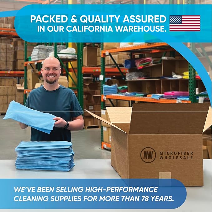 Bulk 16" x 16" All Purpose Microfiber Towels Wholesale - Image 7