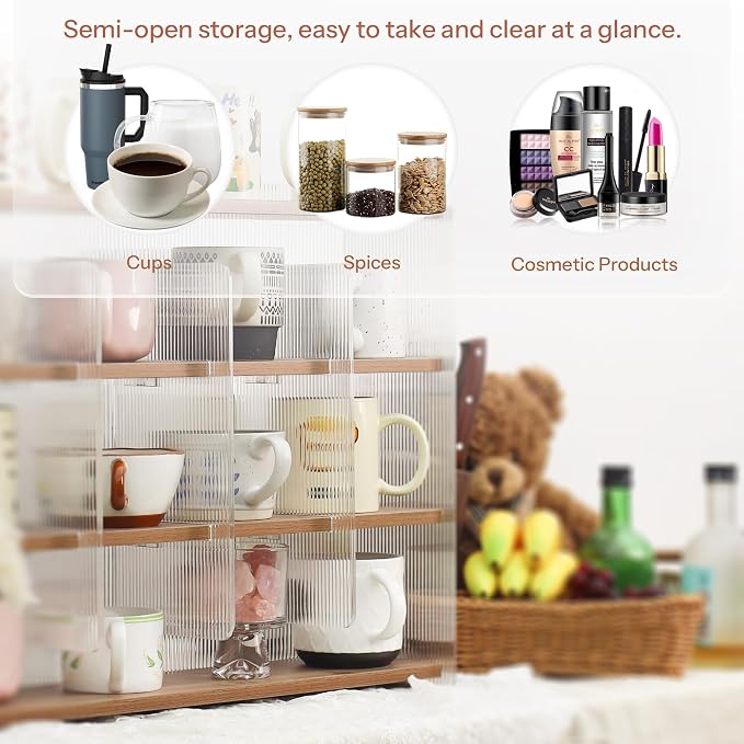 Coffee Mug Holder Wooden Cup Station Organizer 4-Tier Cup Holder - Image 7