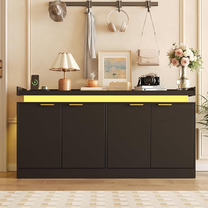 knoworld LED Sideboard Buffet Cabinet - Image 3